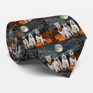 Cravate Wirefox Terrier Halloween Éffrayant