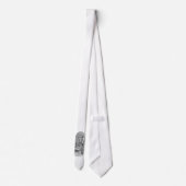 Cravate Wolf mit Rabe design noir et blanc (Dos)