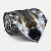 Cravate Wolf Woodland Portrait inspirant (Roulé)