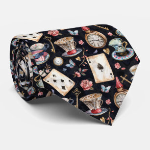 Cravate Wonderland Alice Motif