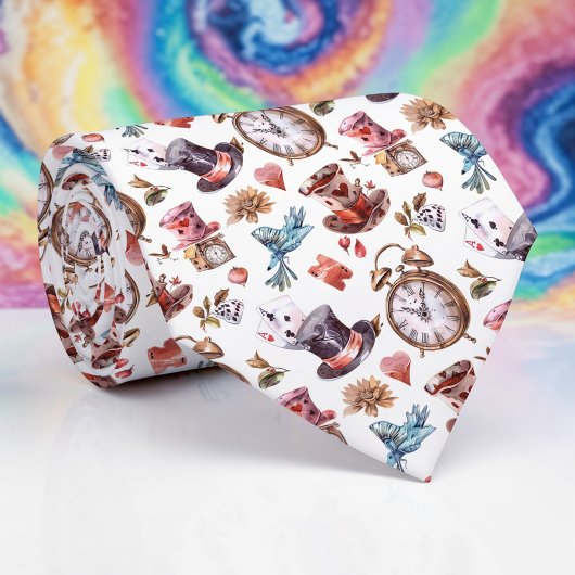 Cravate Wonderland Classic Pattern Necktie Tie