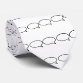 Cravate Word Bubble 2 Droite Trans MUSÉE Zazzle Cadeaux (Roulé)