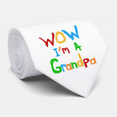Cravate WOW Je suis un grand-père T-shirts et cadeaux (Roulé)
