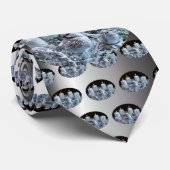 Cravate Wreath de l'Avent blanc (Roulé)