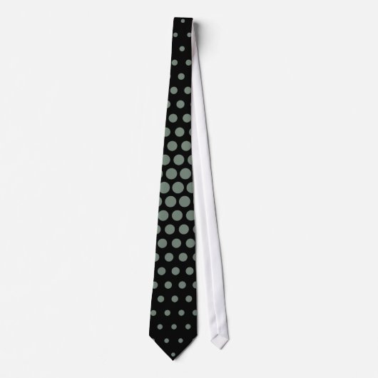 Cravate Xanadu Techno Dots Moderne Noir (Devant)