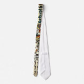 Cravate Xiuhtecuhtli Aztec Dieu de la mort (Dos)