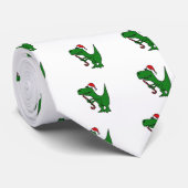 Cravate XX dinosaure drôle de T-rex utilisant le casquette (Roulé)