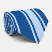 Cravate Yale Bleu Bleu Stripe Motif funky (Roulé)