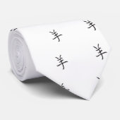Cravate Year of the Ram / Sheep Chinese Lettering (Roulé)