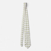 Cravate Yellow Awareness Ribbon Angel Custom Apparel Tie (Dos)