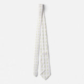Cravate Yellow Awareness Ribbon Customized Art Apparel Tie (Dos)