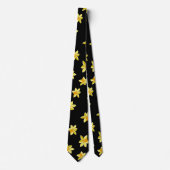 Cravate Yellow daffodil flowers seamless (Devant)