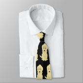 Cravate Yellow Goldendoodle Design Any Colour Background (Attaché)