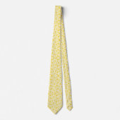Cravate Yellow Roses and leaves pattern (Devant)