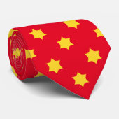 Cravate Yellow Star Pattern (Roulé)