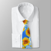 Cravate Yellow Sunflowers Summer Neck Tie (Attaché)