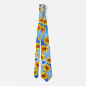 Cravate Yellow Sunflowers Summer Neck Tie (Dos)