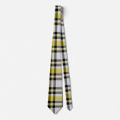 Cravate Yellow White and Black Plaid Tie (Devant)