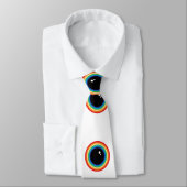 Cravate Yeux arc-en-ciel cool (Attaché)