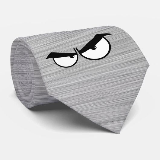 Cravate Yeux fâchés ; Métal-regard (Roulé)