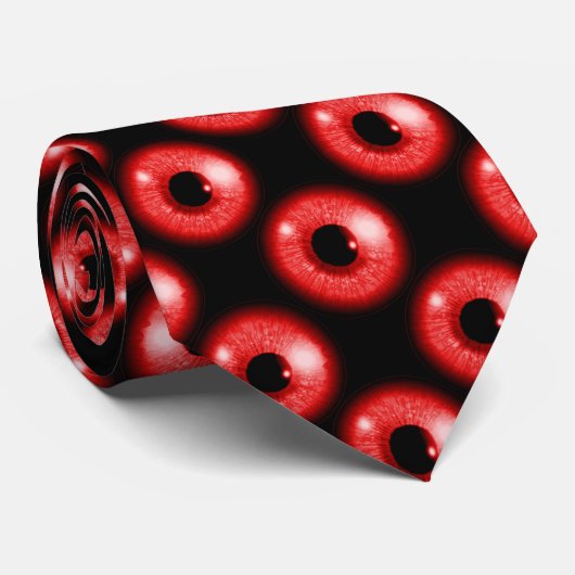 Cravate Yeux rouges (Roulé)