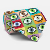 Cravate Yeux tous voyant belle apparence zany bizarre (Roulé)