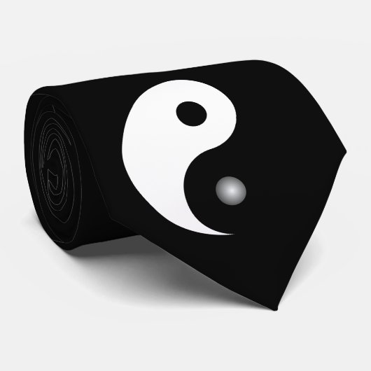 Cravate Yin et Yang (Roulé)