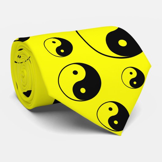 Cravate Yin Yang (Roulé)