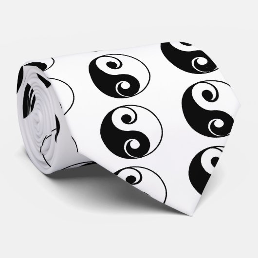 Cravate Yin Yang (Roulé)