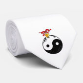 Cravate Yin & Yang Christmas Ball (Roulé)