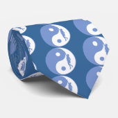 Cravate Yin & Yang Climber (bleu) (Roulé)