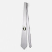 Cravate Yin Yang Lizards Argent (Devant)