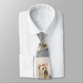 Cravate Yorkshire Terrier Peinture - Cute Original Chien A (Attaché)