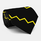 Cravate Zag jaune (Roulé)