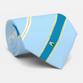 Cravate Zagreb barre le drapeau (Roulé)