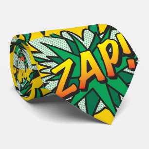 Cravate ZAP Amusement Rétro Bande Dessinée Pop Art