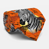 Cravate Zebra African Savanna Wild Animal (Roulé)
