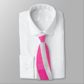 Cravate Zebra Hot Pink and White with Monogram (Attaché)