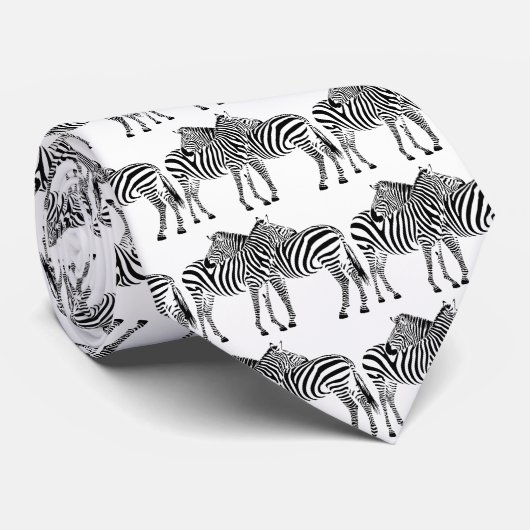 Cravate Zebra Love (Roulé)
