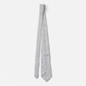 Cravate Zebra Palm Hawaiian Tropical - Silver Grey (Dos)