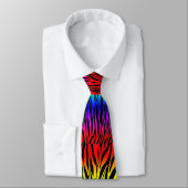 CRAVATE Zebra Print RAINBOW NEON RAVE (Attaché)