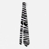 Cravate Zebra Print, Zebra Stripes, Noir Et Blanc (Dos)