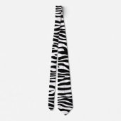 Cravate Zebra rayures motif noir & blanc + vos idées (Dos)