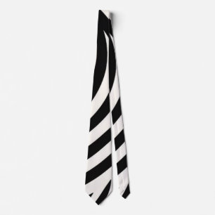 Cravate Zebra Stripes Impression moderne