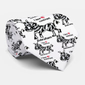 Cravate Zebraham - J'aime le contraste (Roulé)