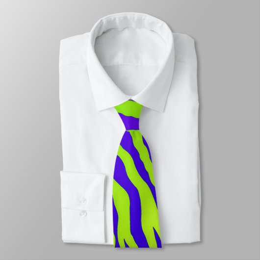 Cravate Zèbre vert (Attaché)