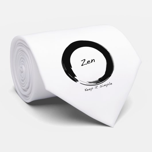 Cravate Zen : Gardez-le simple (Roulé)