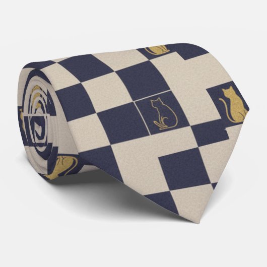 Cravate Zen Geometry: Traditional Japanese Kamon  (Roulé)