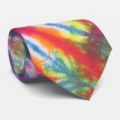 Cravate Zig Zag 2 Tie Dye Necktie (Roulé)