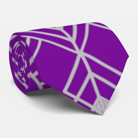 Cravate Zig Zag Art Déco (Roulé)